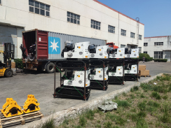 ga黄金甲体育集团一批小型挖掘机出口欧洲市场